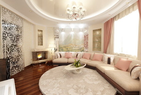 Трехкомнатная квартира 100 кв. м в классическом стиле, Москва