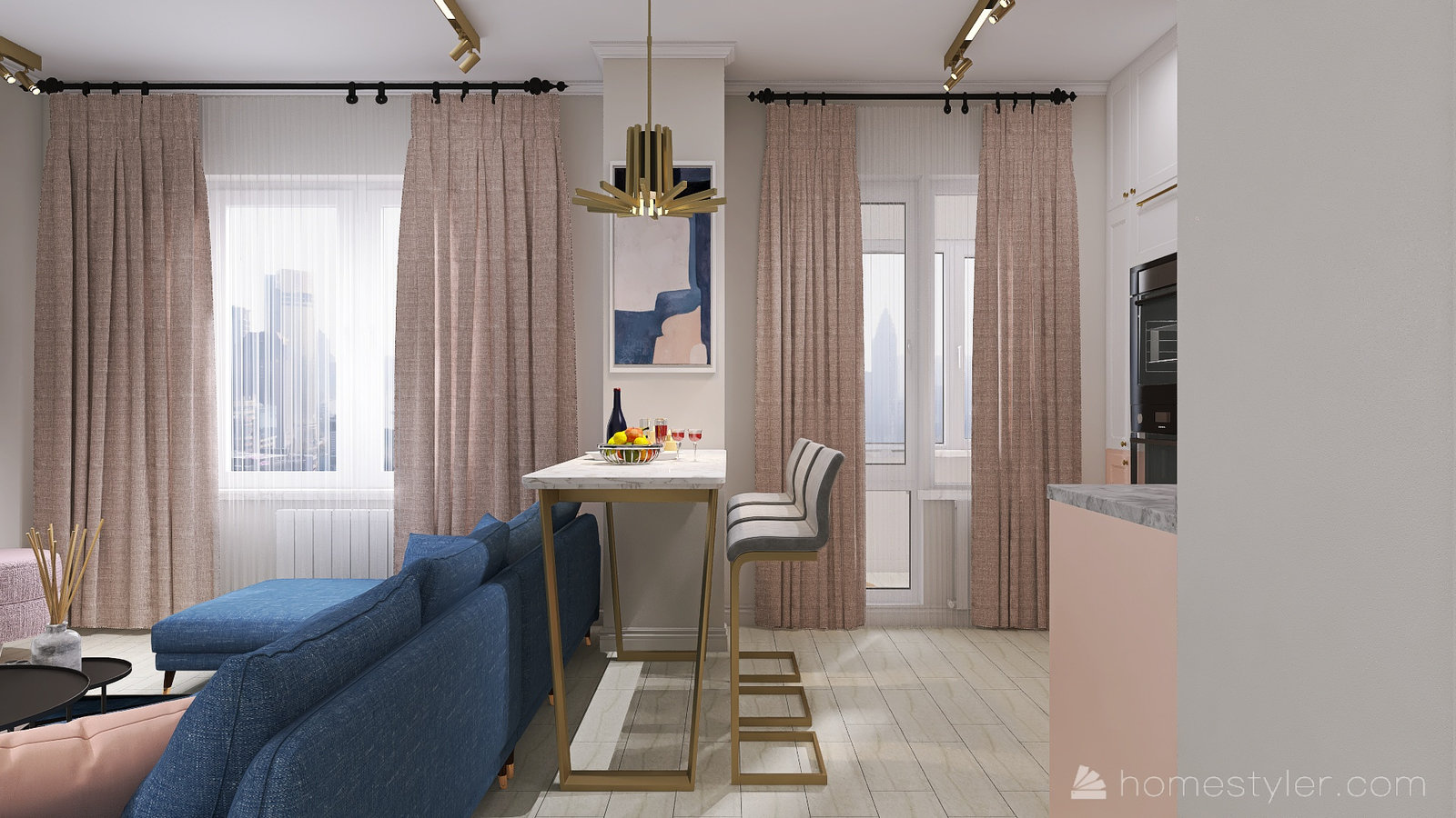 Фото из портфолио Двухкомнатная квартира для начинающей актрисы – фотографии дизайна интерьеров на INMYROOM Фото из портфолио Двухкомнатная квартира для начинающей актрисы – фотографии дизайна интерьеров на INMYROOM