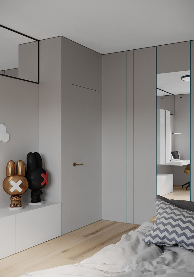 Фотография: Детская в стиле Современный, Хай-тек, Квартира, Проект недели, Москва, 3 комнаты, 60-90 метров, Buro DA, Анастасия Калинина, Дарья Митина – фото на INMYROOM