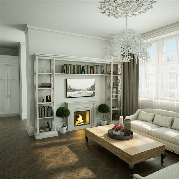 Фотография: Гостиная в стиле Прованс и Кантри – фото на INMYROOM
