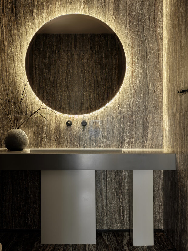 Фотография: Ванная в стиле Современный, Минимализм, Эклектика, Дом, Проект дня, Дом и дача, Блочный дом, 4 и больше, Более 90 метров, Елена Тринитатская, Нижегородская область – фото на INMYROOM