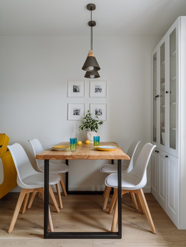 Фотография: Кухня и столовая в стиле Скандинавский, Квартира, Проект недели, Москва, 3 комнаты, 40-60 метров, Carton Group – фото на INMYROOM