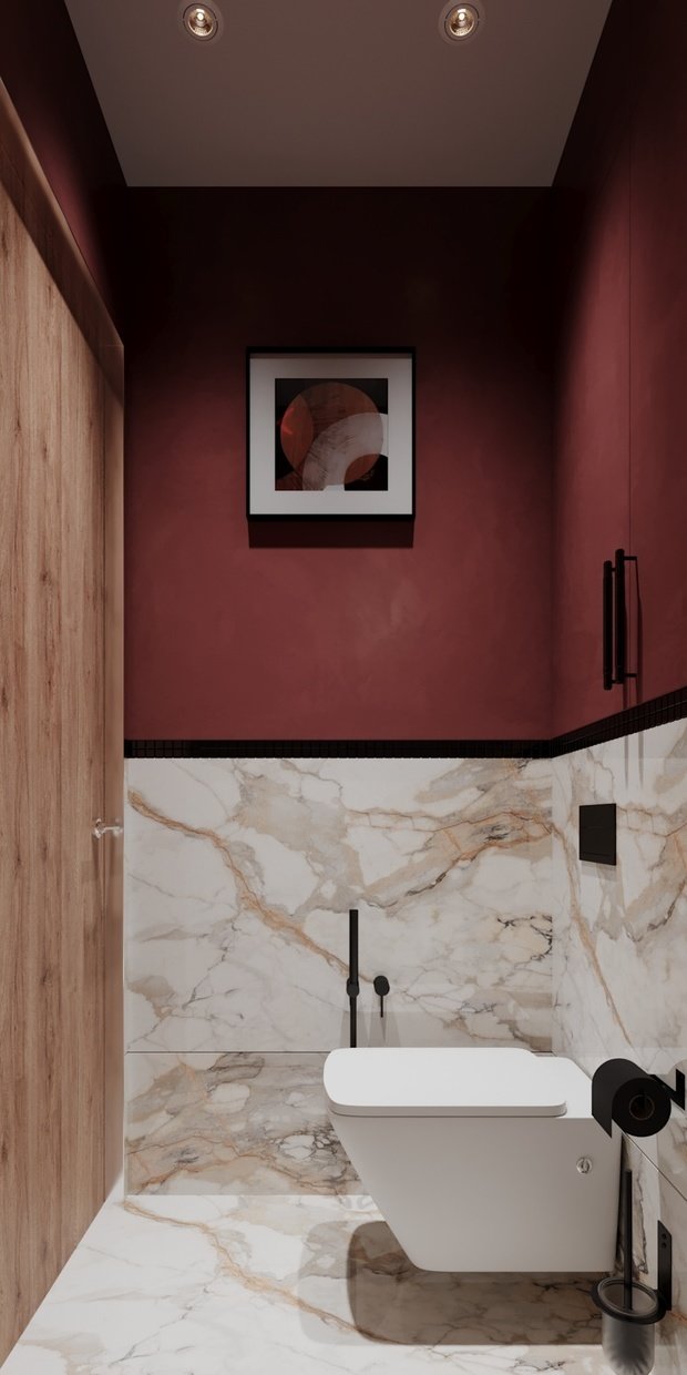 Фотография: Ванная в стиле Современный, Эклектика, Квартира, Проект недели, Монолитный дом, 3 комнаты, 60-90 метров, Светлана Удзилаури, Брянск – фото на INMYROOM