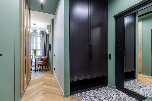 Фотография: Прихожая в стиле Современный, Квартира, Проект недели, Санкт-Петербург, 2 комнаты, 40-60 метров, Дарина Ермак – фото на INMYROOM