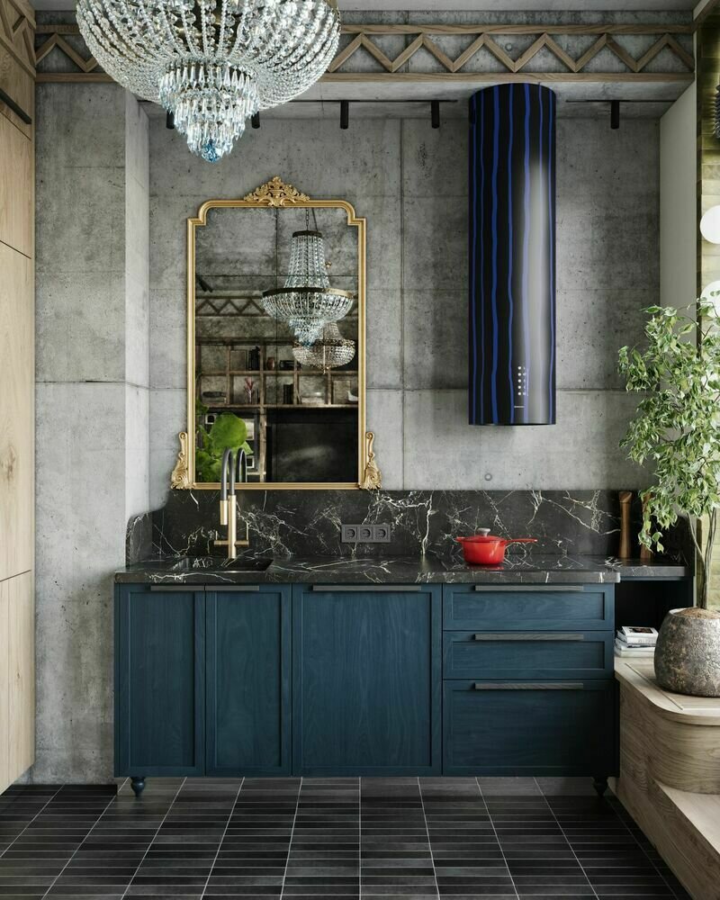 Фотография: Кухня и столовая в стиле Лофт, Современный, Эклектика, Квартира, Проект дня, Санкт-Петербург, 2 комнаты, 40-60 метров, ToTaste.studio – фото на INMYROOM Фотография: Кухня и столовая в стиле Лофт, Современный, Эклектика, Квартира, Проект дня, Санкт-Петербург, 2 комнаты, 40-60 метров, ToTaste.studio – фото на INMYROOM