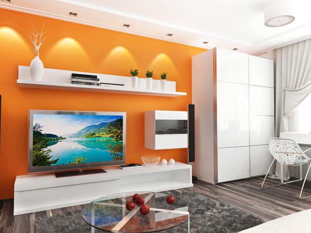 Фото из портфолио Дизайн гостиной с камином  – фотографии дизайна интерьеров на INMYROOM