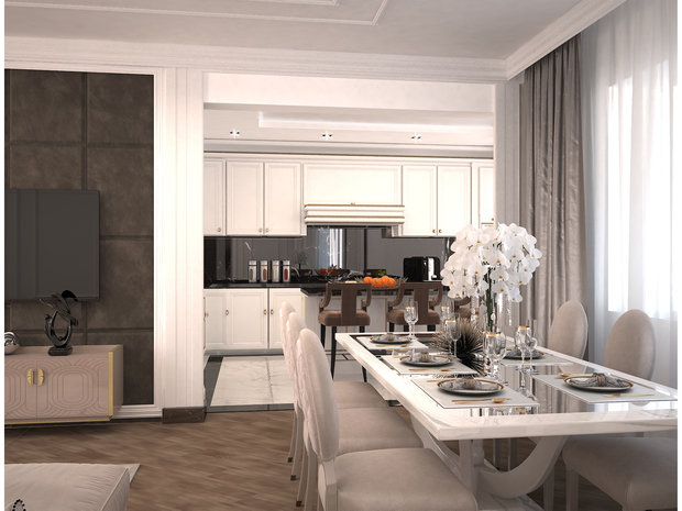 Фото из портфолио Совхоз им. Ленина Квартира 102 кв.м – фотографии дизайна интерьеров на INMYROOM