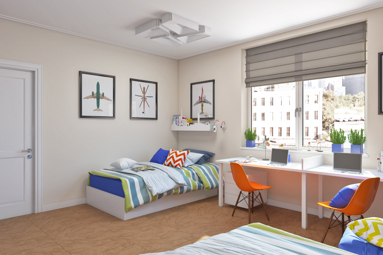 Фото из портфолио Детская комната с грифельной стеной – фотографии дизайна интерьеров на INMYROOM Фото из портфолио Детская комната с грифельной стеной – фотографии дизайна интерьеров на INMYROOM