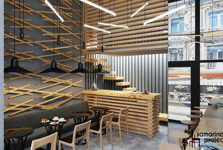 Дизайн кофейни "Настроение в каждой чашке"