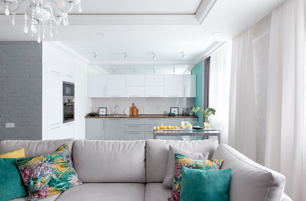 Фото из портфолио 97м2 SURF реализация – фотографии дизайна интерьеров на INMYROOM