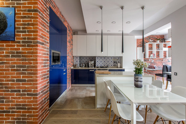 Фото из портфолио Квартира 117м2 в центре Казани. Гостиная – фотографии дизайна интерьеров на INMYROOM