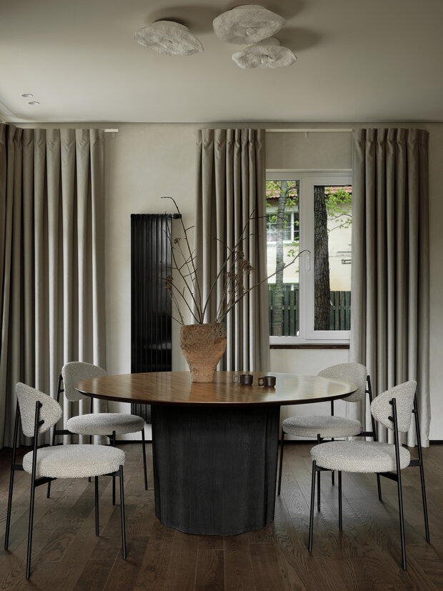 Фотография: Кухня и столовая в стиле Современный, Минимализм, Эклектика, Дом, Проект дня, Дом и дача, Блочный дом, 4 и больше, Более 90 метров, Елена Тринитатская, Нижегородская область – фото на INMYROOM