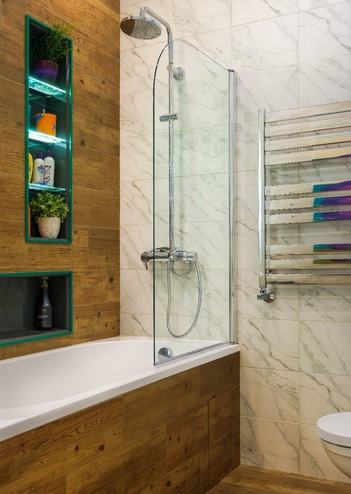 Фотография: Ванная в стиле Современный, Квартира, Проект недели, Москва, Павел Алексеев, Сталинка, 4 и больше, Более 90 метров, Светлана Алексеева – фото на INMYROOM