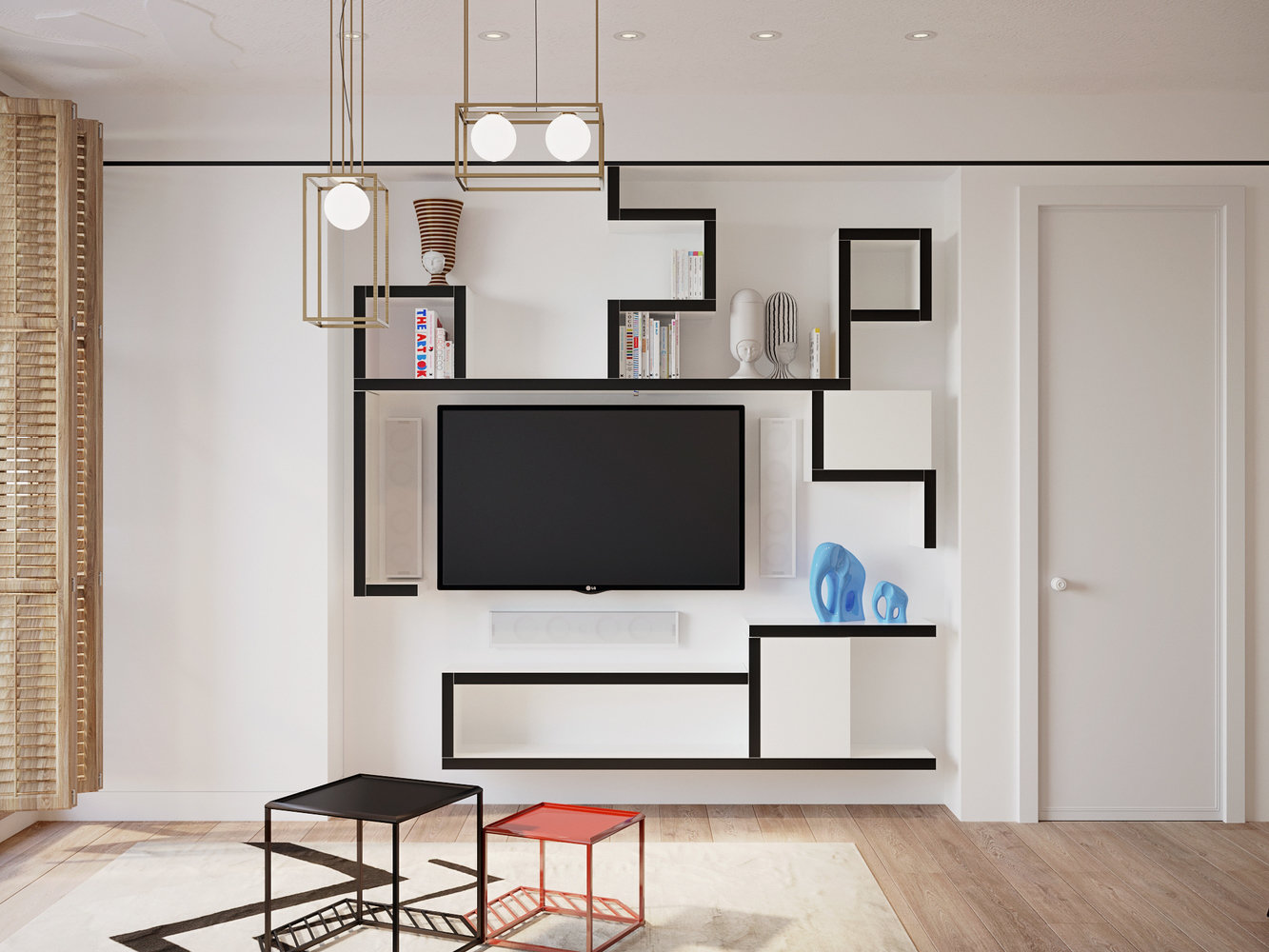 Фотография: Гостиная в стиле Современный, Эклектика, Квартира, Проект недели, Estima, Монолитный дом, Дарья Василькова, 3 комнаты, 60-90 метров, Art Group – фото на INMYROOM