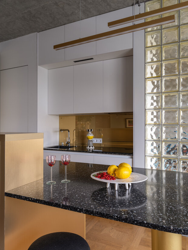 Фотография: Кухня и столовая в стиле Лофт, Современный, Эклектика, Квартира, Проект недели, Москва, 3 комнаты, 40-60 метров, Екатерина Щедрина – фото на INMYROOM