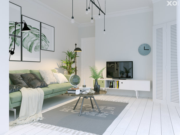 Фото из портфолио Скандинавия в 62 m2 от XO Design – фотографии дизайна интерьеров на INMYROOM