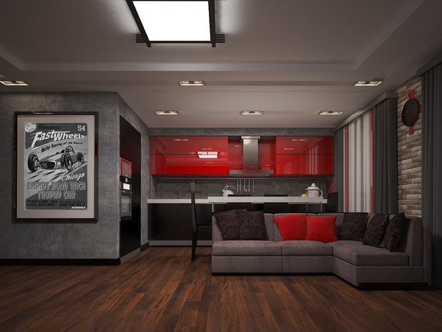 Фото из портфолио Дизайн-проект 3-х комн.квартиры – фотографии дизайна интерьеров на INMYROOM