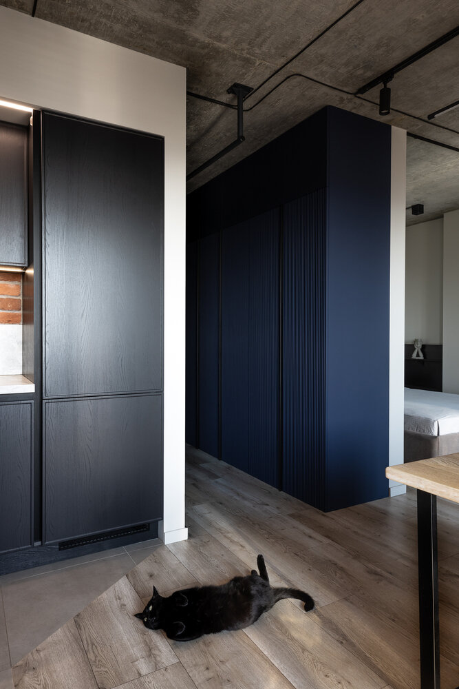 Фотография: Кухня и столовая в стиле Лофт, Современный, Квартира, Студия, Проект недели, Самара, 40-60 метров, ART METR – фото на INMYROOM