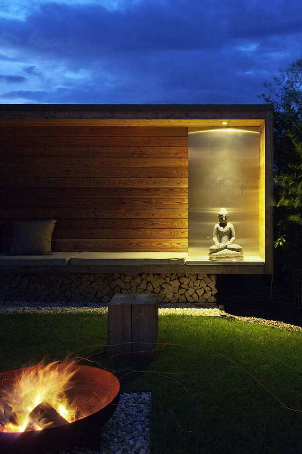 Фотография: Ландшафт в стиле , Современный, Дом, Архитектура, Планировки, Мебель и свет, Терраса, Минимализм, Черный, Бежевый, Серый, Коричневый, Эко, Дом и дача, Венгрия, Капувар, Toth Project Architect Office – фото на INMYROOM