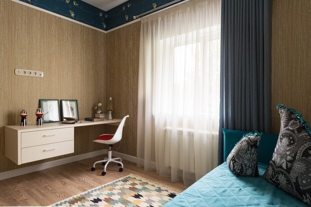 Фотография: Кабинет в стиле Современный, Проект недели, Дом и дача, Новая Москва, Таунхаус, Блочный дом, 4 и больше, Более 90 метров, Pegasova Design, Елена Пегасова – фото на INMYROOM