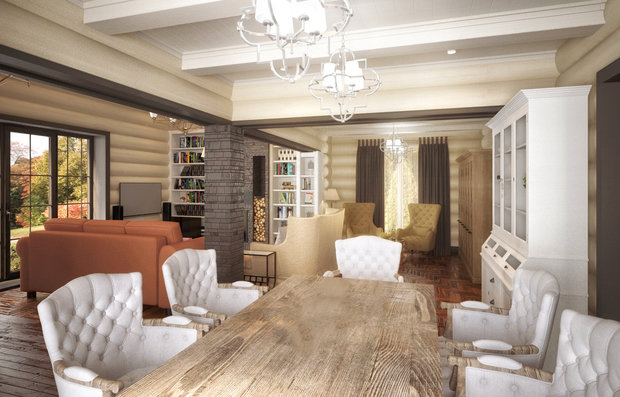 Фотография: Кухня и столовая в стиле Прованс и Кантри, Дом, Проект недели, Дача, Дом и дача, Дмитровский район, Татьяна Безверхая – фото на INMYROOM