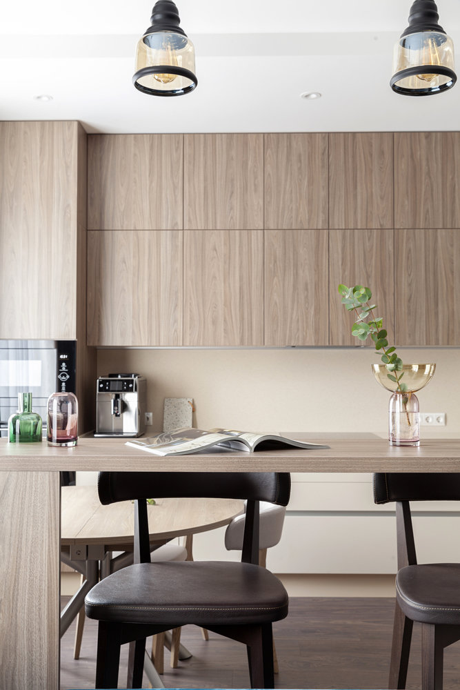 Фотография: Кухня и столовая в стиле Современный, Квартира, Проект недели, Москва, 2 комнаты, 60-90 метров, Мария Ничипоренко – фото на INMYROOM