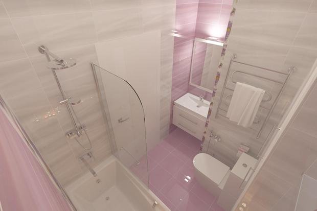 Фото из портфолио ванная в сиреневых тонах – фотографии дизайна интерьеров на INMYROOM