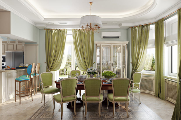 Фото из портфолио Коттедж 360 м2 для семьи в деревне Мансурово – фотографии дизайна интерьеров на INMYROOM