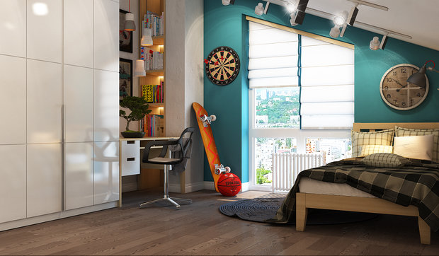 Фото из портфолио Двухуровневые апартаменты – фотографии дизайна интерьеров на INMYROOM