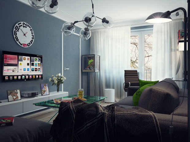 Фото из портфолио маленькая квартира для молодых – фотографии дизайна интерьеров на INMYROOM