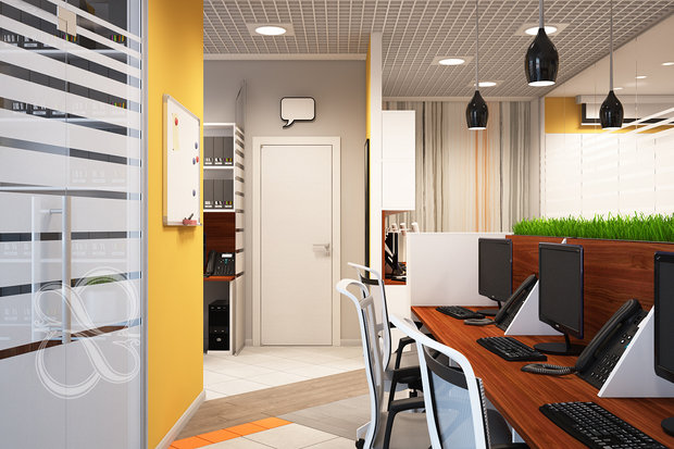 Фото из портфолио Проект: Sunny Office – фотографии дизайна интерьеров на INMYROOM