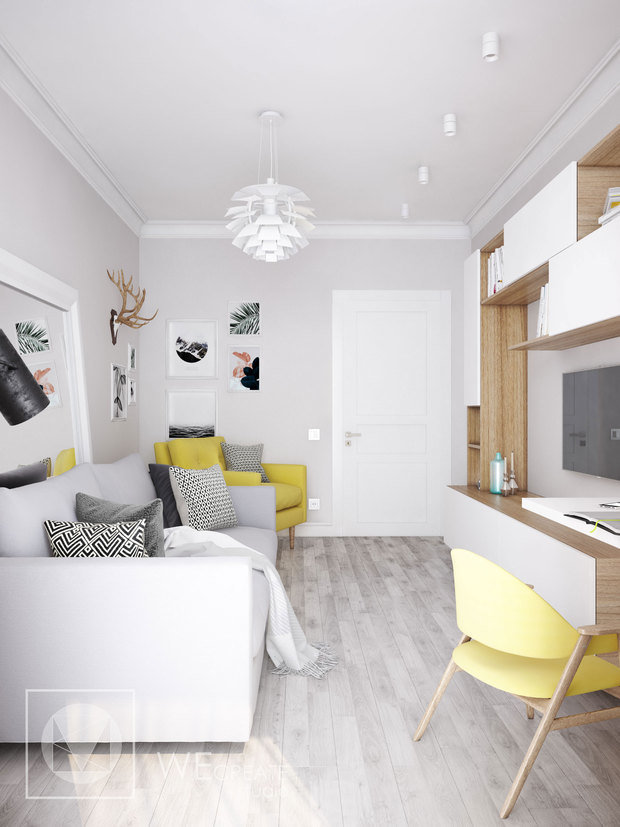 Фото из портфолио Квартира в скандинавском стиле – фотографии дизайна интерьеров на INMYROOM