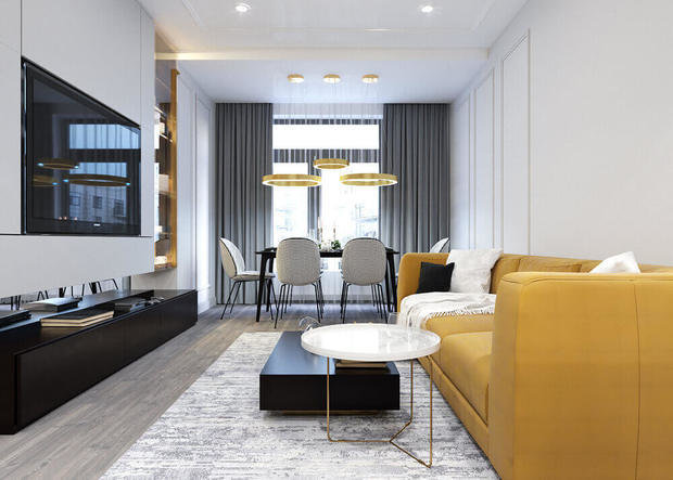 Фото из портфолио Проект ЖК "Крестовский De Luxe" – фотографии дизайна интерьеров на INMYROOM