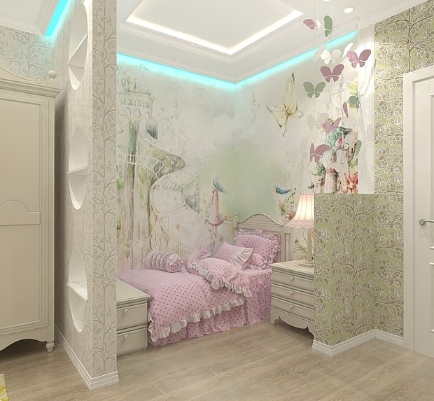 Фото из портфолио Детская комнатка для маленькой принцессы – фотографии дизайна интерьеров на INMYROOM