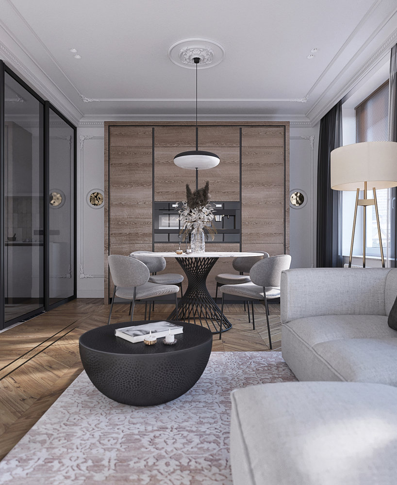 Фотография: Гостиная в стиле Минимализм, Современный, Квартира, Студия, Проект дня, Москва, до 40 метров, Tenso Interiors, Светлана Поздеева – фото на INMYROOM