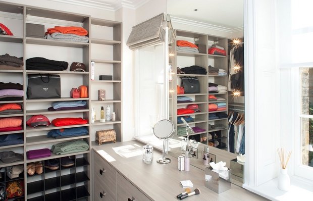 Фотография: Мебель и свет в стиле Современный, Гардеробная, Хранение, Интерьер комнат – фото на INMYROOM