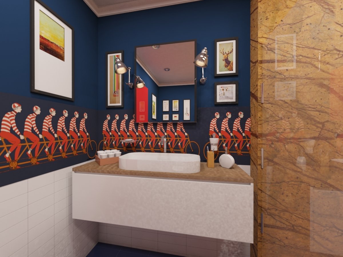 Фото из портфолио Санузел "Следующая остановка" – фотографии дизайна интерьеров на INMYROOM Фото из портфолио Санузел "Следующая остановка" – фотографии дизайна интерьеров на INMYROOM