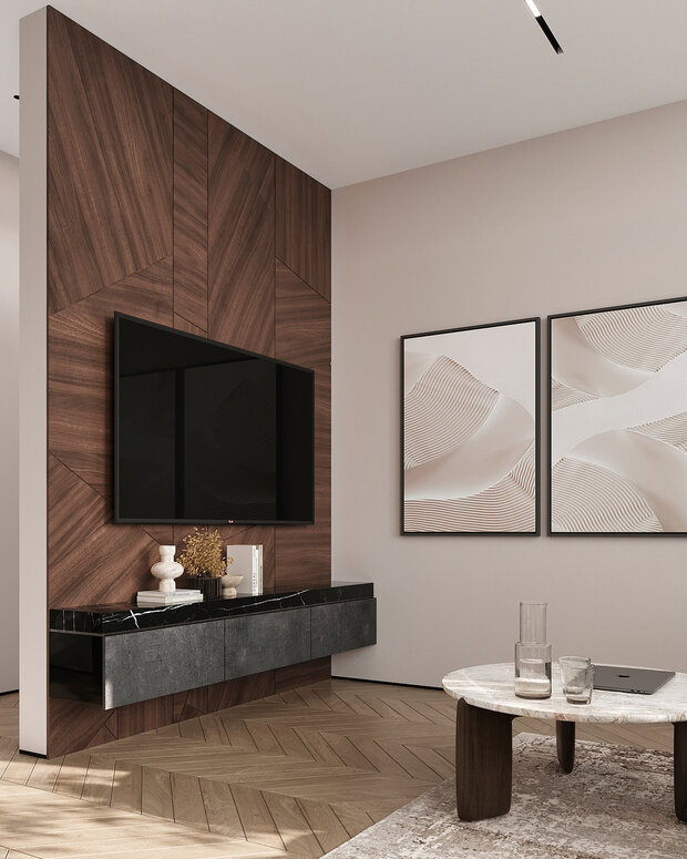 Фото из портфолио Дизайн интерьера квартиры в ЖК «Министр» в стиле современная классика – фотографии дизайна интерьеров на INMYROOM