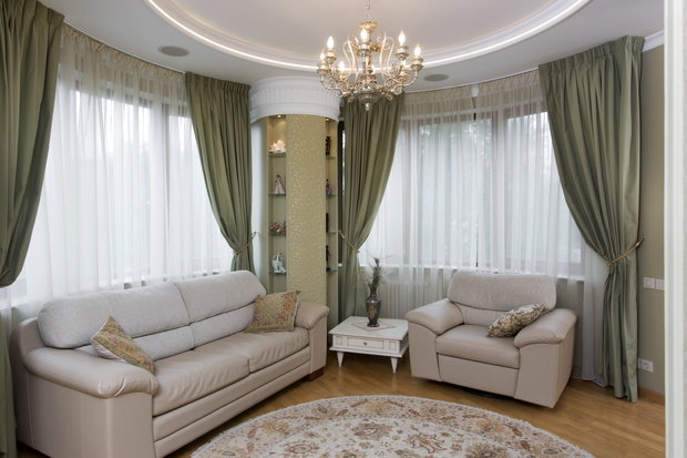 Фотография: Гостиная в стиле Классический, Квартира, Дома и квартиры, Проект недели – фото на INMYROOM