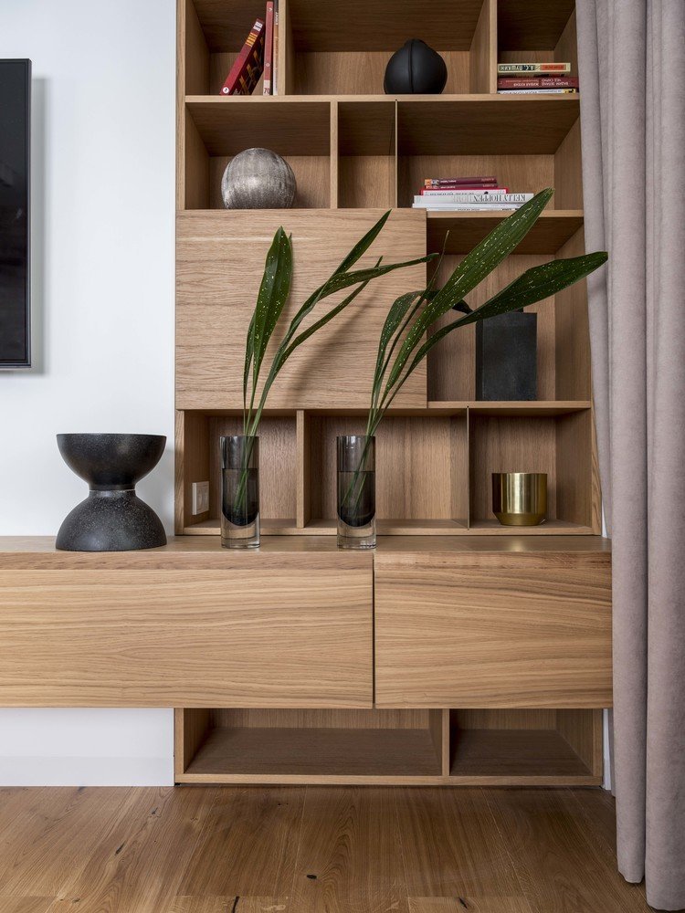 Фотография: Гостиная в стиле Современный, Скандинавский, Квартира, Проект недели, Москва, Алексей Иванов, Павел Герасимов, Монолитный дом, ЖК «Водный», 2 комнаты, 60-90 метров – фото на INMYROOM