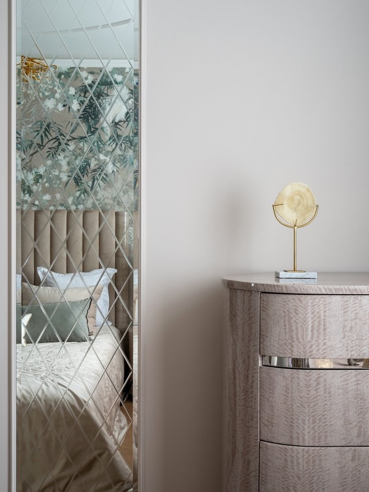 Фотография: Спальня в стиле Классический, Современный, Квартира, Проект недели, Ростов-на-Дону, 1 комната, до 40 метров, 40-60 метров, Катерина Котляровская – фото на INMYROOM