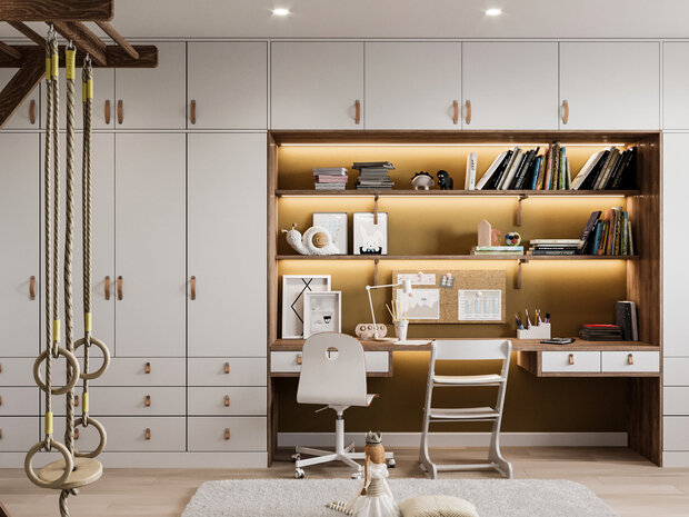 Фотография: Детская в стиле Скандинавский, Современный, Эклектика, Квартира, Проект недели, Санкт-Петербург, 3 комнаты, Более 90 метров, VizDiz, Илона Ореховская – фото на INMYROOM