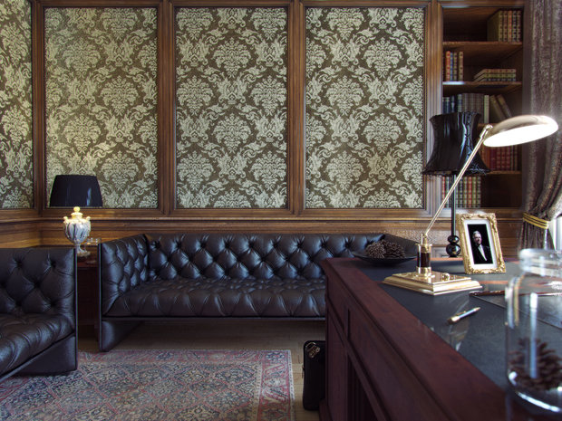 Фото из портфолио Тандем классики и современного стиля в интерьере загородного дома – фотографии дизайна интерьеров на INMYROOM