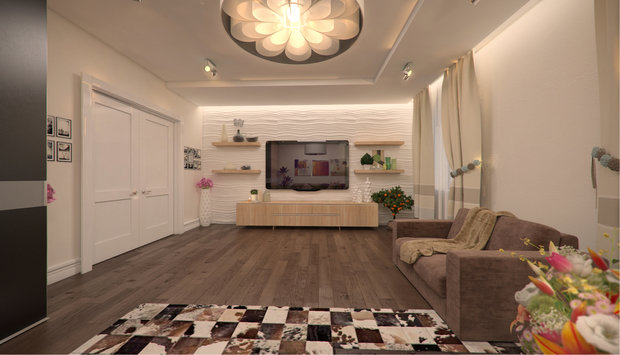 Фотография: Гостиная в стиле Скандинавский, Современный – фото на INMYROOM