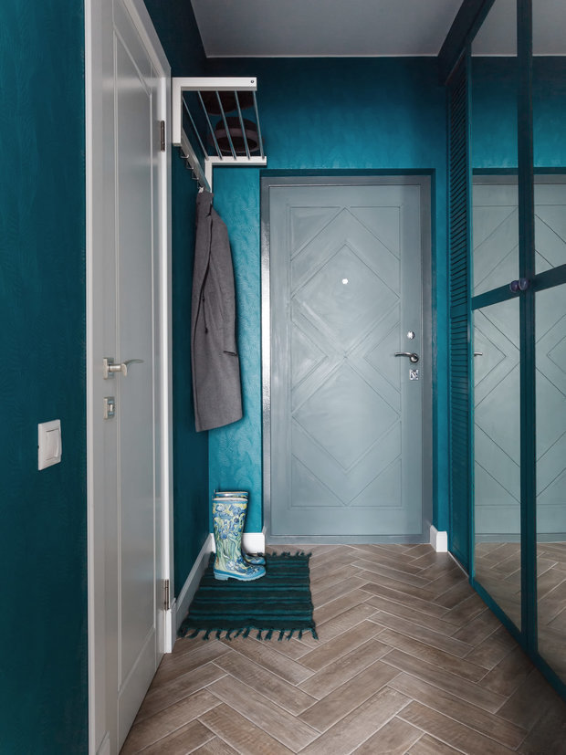 Фотография: Прихожая в стиле Скандинавский, Современный, Малогабаритная квартира, Квартира, Студия, Проект недели, Санкт-Петербург, до 40 метров, Светлана Куксова – фото на INMYROOM