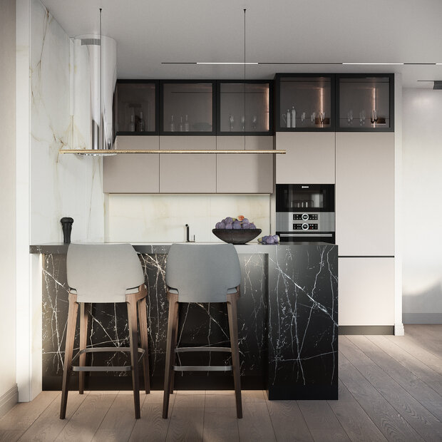 Фото из портфолио Монохром - лаконичный дизайн – фотографии дизайна интерьеров на INMYROOM