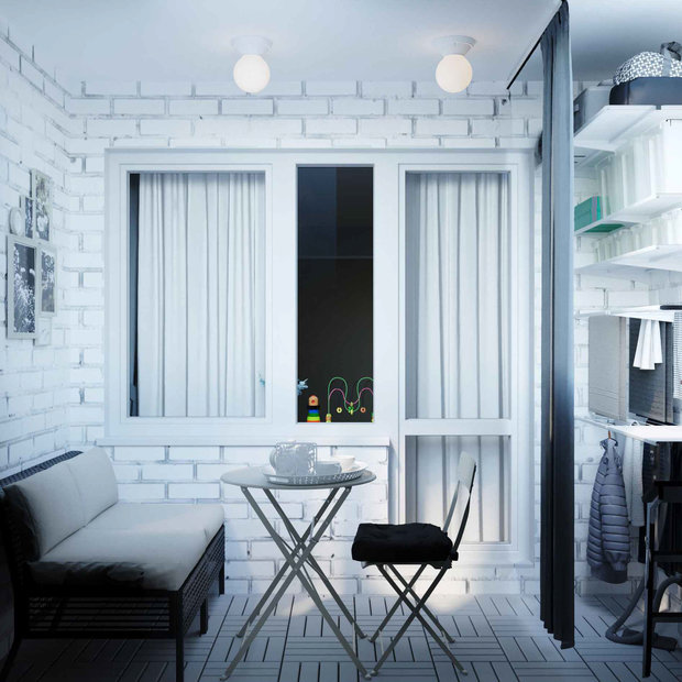 Фотография: Балкон в стиле Скандинавский, Гид, ИКЕА, П-44 – фото на INMYROOM