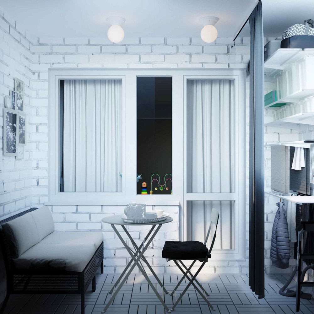 Фотография: Балкон в стиле Скандинавский, Гид, ИКЕА, П-44 – фото на INMYROOM Фотография: Балкон в стиле Скандинавский, Гид, ИКЕА, П-44 – фото на INMYROOM