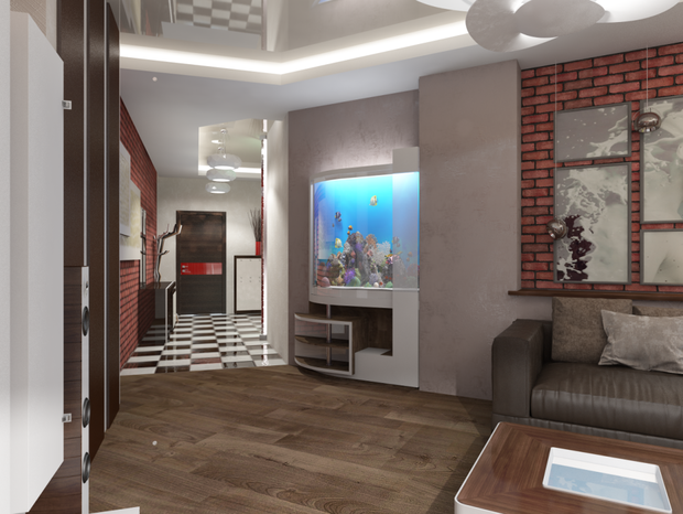 Фото из портфолио Квартира для молодого человека – фотографии дизайна интерьеров на INMYROOM