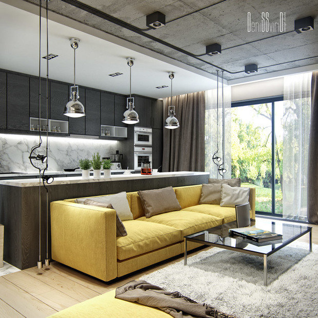 Фото из портфолио City Loft – фотографии дизайна интерьеров на INMYROOM